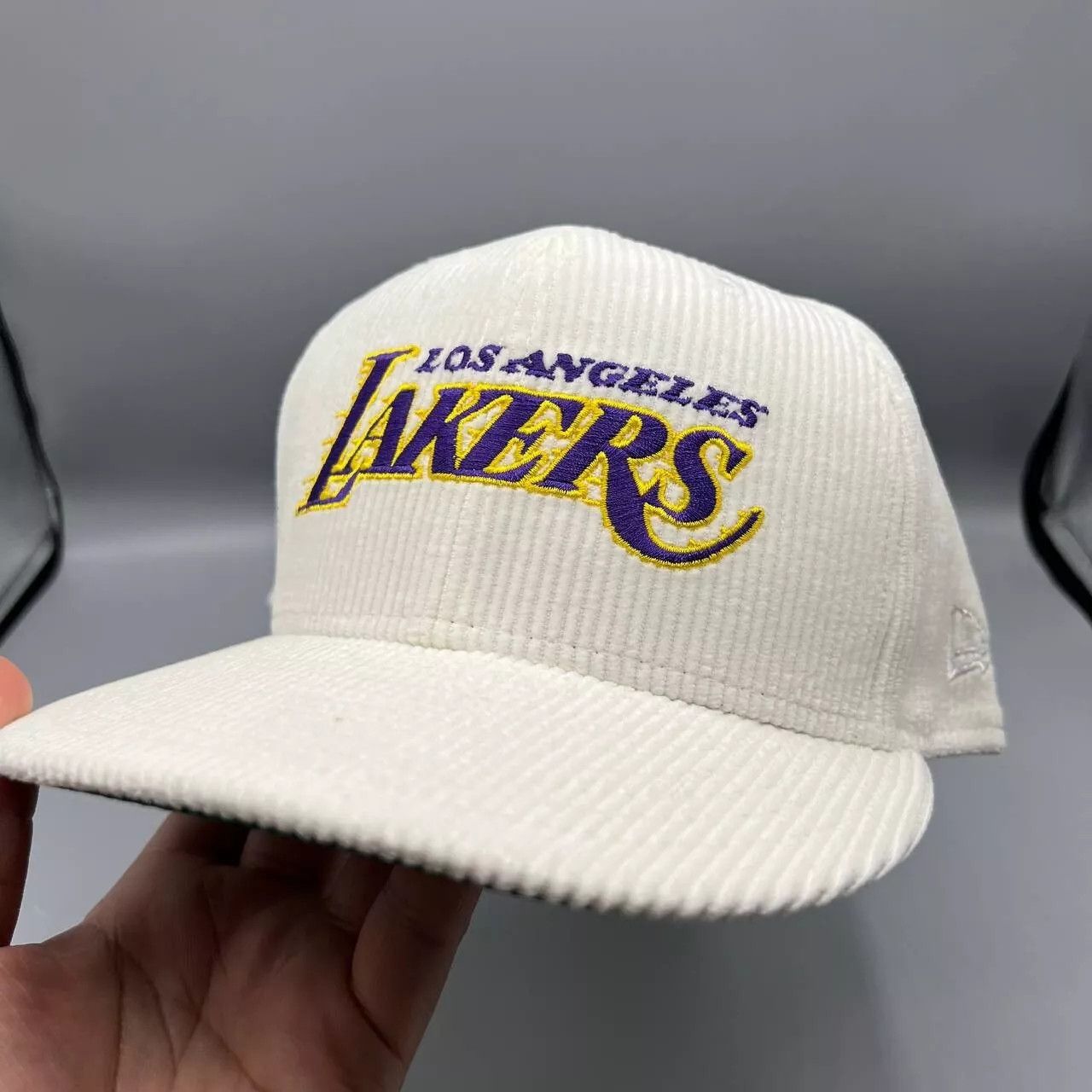 Casquette Snapback Vintage Los Angeles Lakers - Marque Drew Pearson, époque Kobe Années 90 - Rare