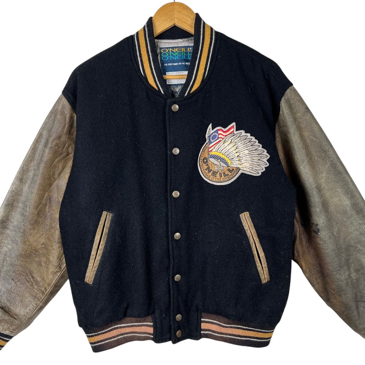 O'Neill Vintage Oneill Embroidery Varsity Stadium Bomber Jacket Size US M / EU 48-50 / 2 - 4 Thumbnail