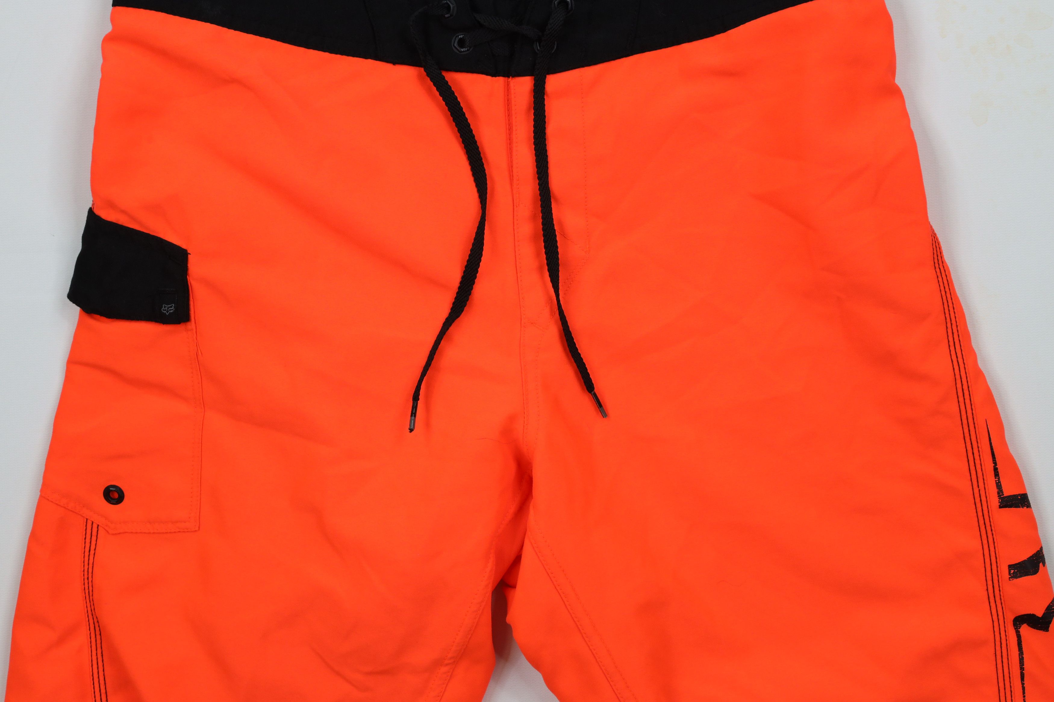 Fox Racing × Vintage Vintage Fox Racing Big Logo Swim Board Shorts Blaze Orange Size US 30 / EU 46 - 4 Thumbnail