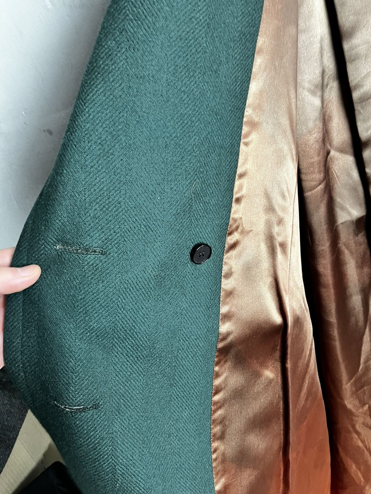 Yves Saint Laurent saint laurent gren coat vintage 80s Size S / US 4 / IT 40 - 15 Thumbnail