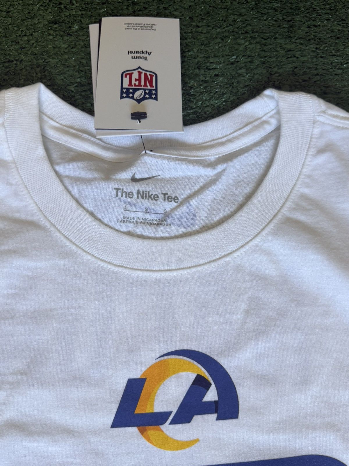 Nike Nike Puka Nacua Los Angeles Rams White Tee Men Size Large Size US L / EU 52-54 / 3 - 2 Thumbnail