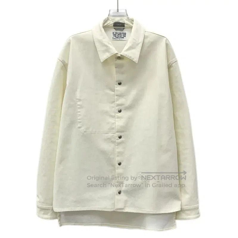 Dior Dior Beige Cotton Long Sleeve Shirt for Men . Size US L / EU 52-54 / 3 - 1 Thumbnail