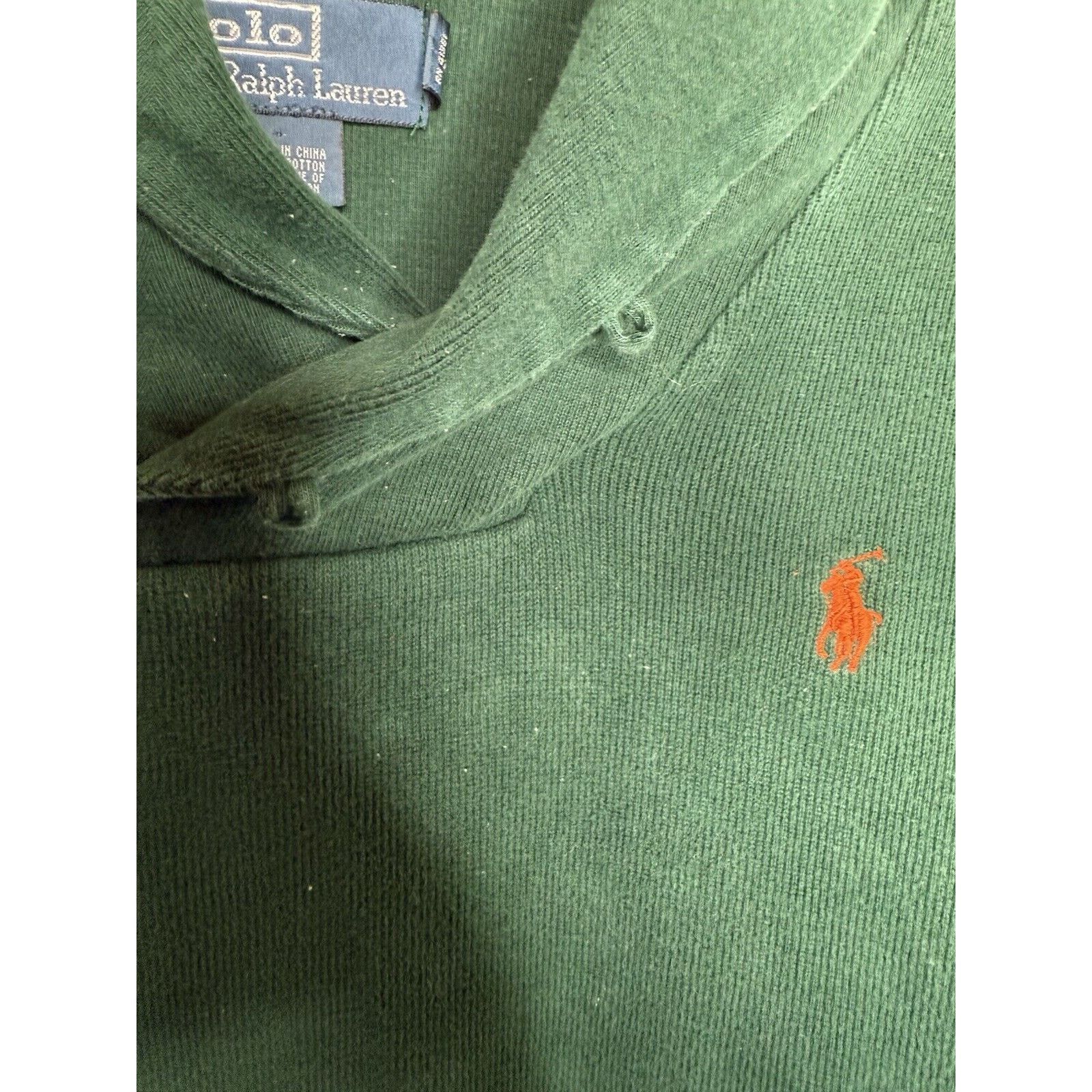 Polo Ralph Lauren Polo Ralph Lauren Sweater Men's Large Green Orange Shawl Size US L / EU 52-54 / 3 - 7 Thumbnail