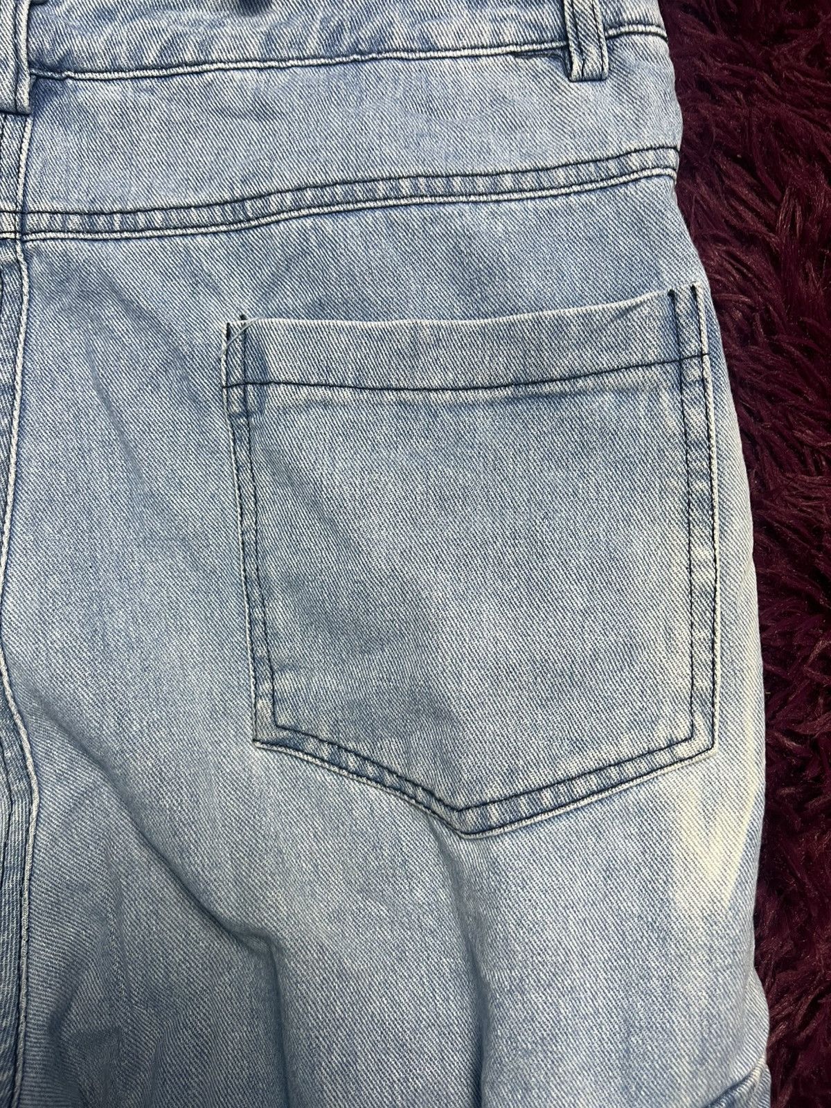 Japanese Brand Cnsuncae Men’s Blue Denim Cargo Overalls (47) Size US 33 - 12 Thumbnail