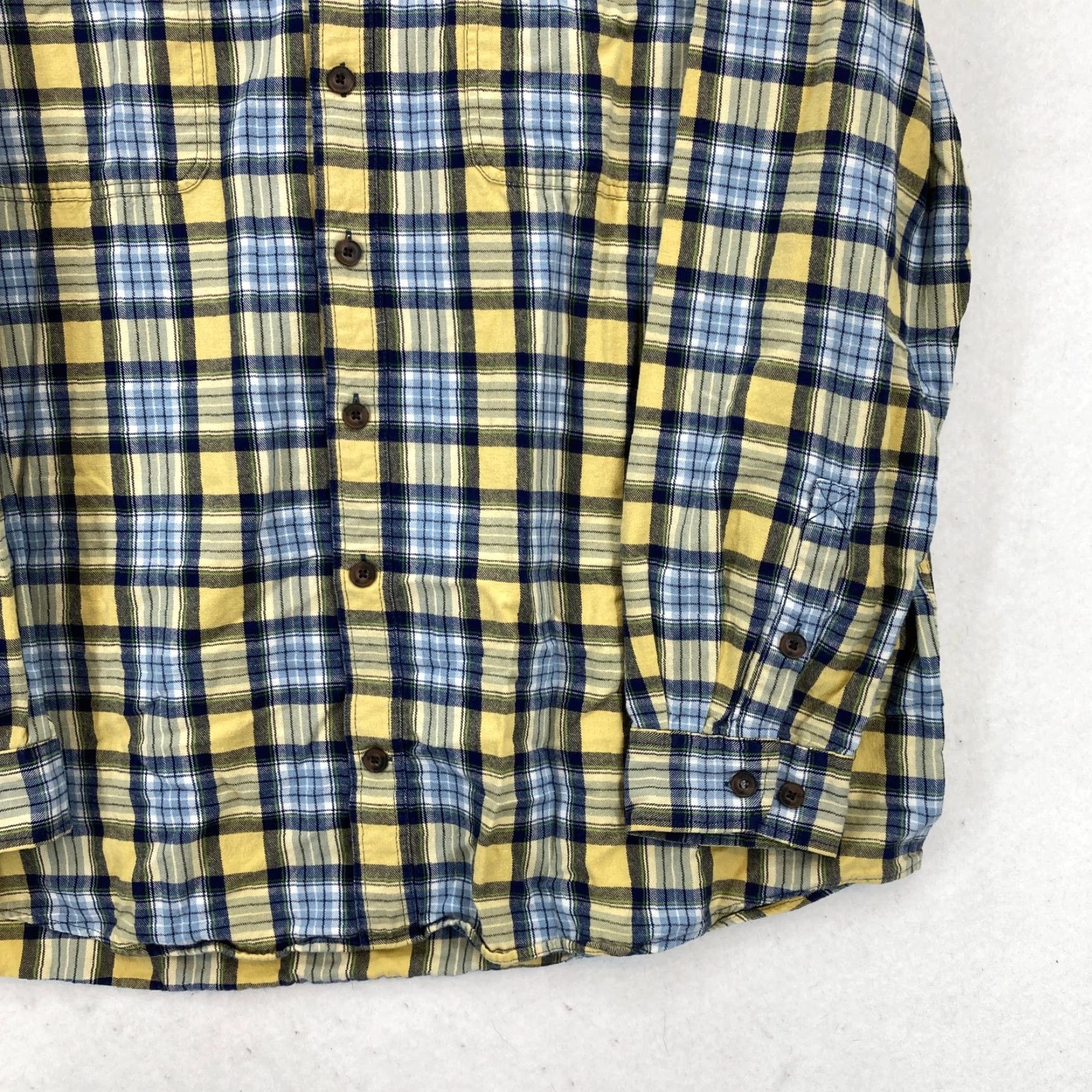 Vintage Duluth Free Swingin Flannel Shirt Mens 3XL Tall Yellow Plaid Button Down Relaxed Shirt Size US XXL / EU 58 / 5 - 3 Thumbnail