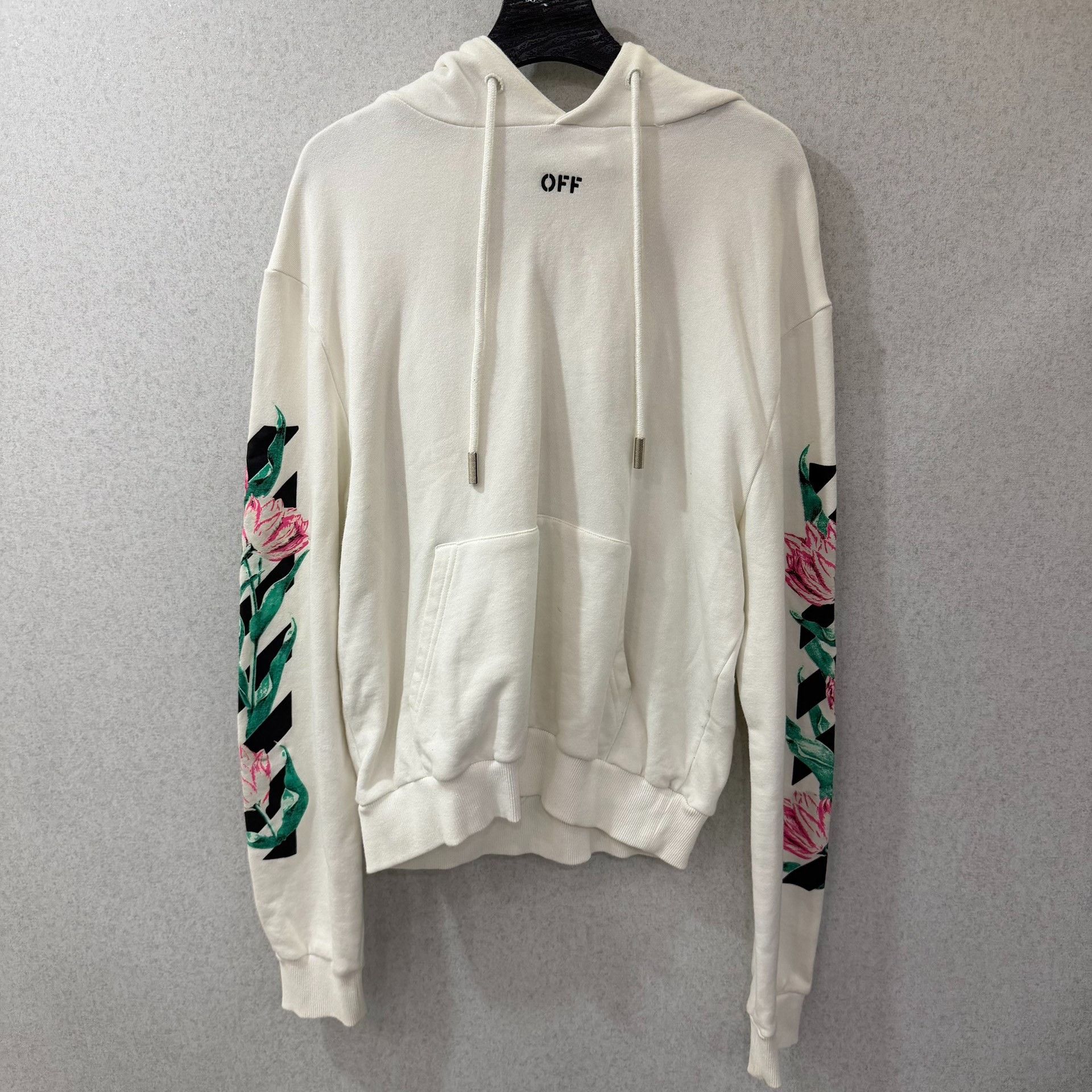 Off-White Off-White Floral White Hoodie xxs Men Size US XXS / EU 40 - 1 Thumbnail