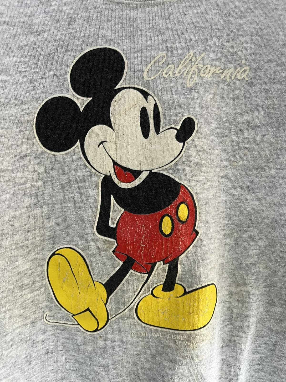 Mickey Mouse 🔥True Vintage Velva Sheen Mickey Mouse Crewneck Sweatshirt Size US M / EU 48-50 / 2 - 9 Thumbnail