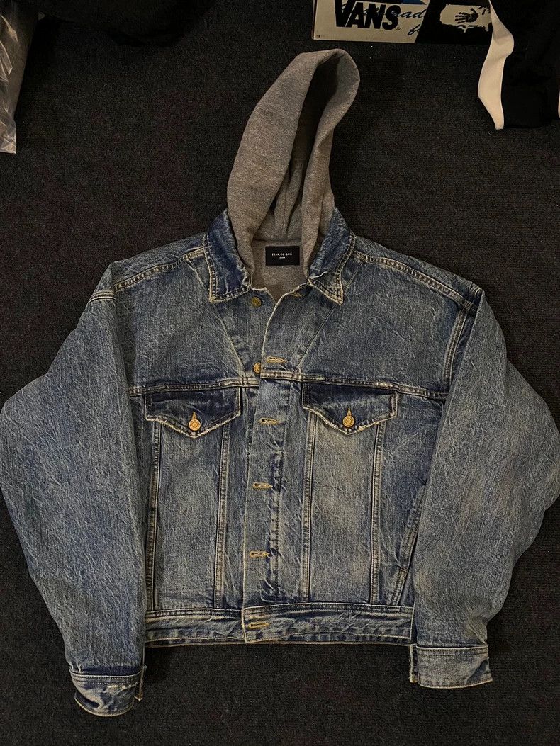 Fear of God Fear of God 5th Denim Hoodie - dmc Size US M / EU 48-50 / 2 - 1 Thumbnail