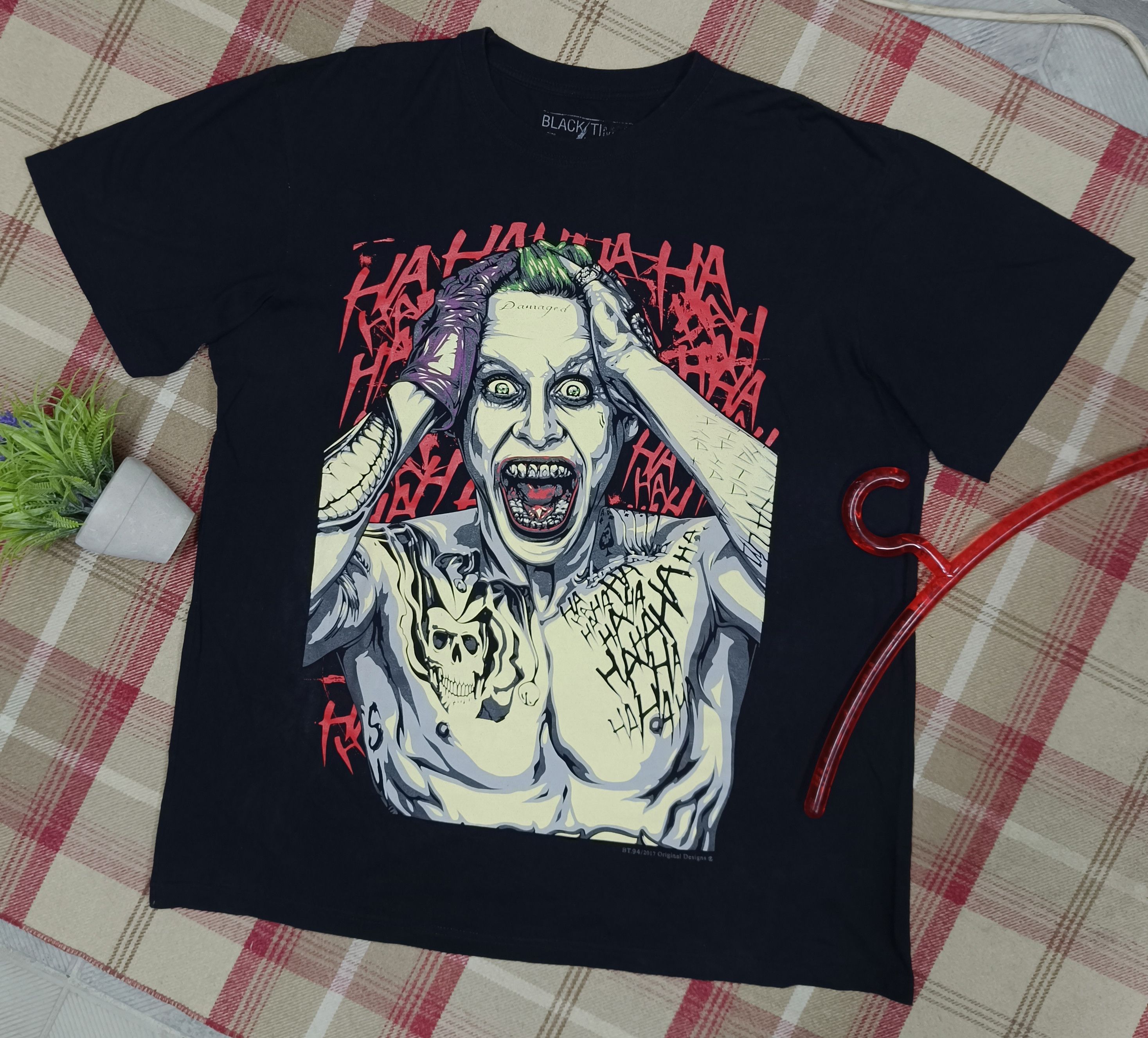 Vintage Joker T-shirt Sixe XL Cotton by 2017 Original Designs Size US XL / EU 56 / 4 - 1 Thumbnail