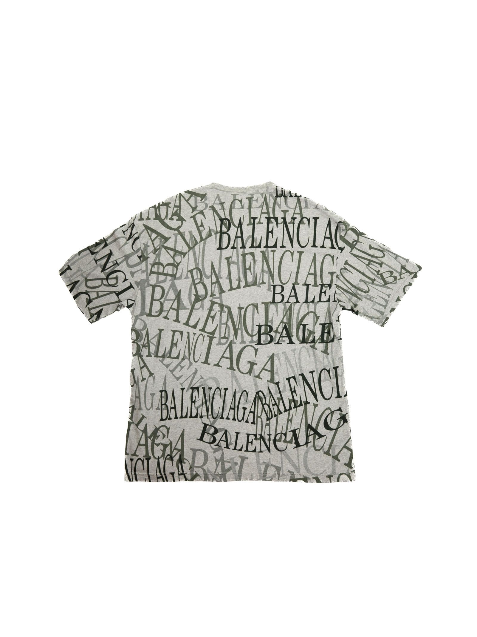 Balenciaga Balenciaga Grey Logo T-shirt Size US S / EU 44-46 / 1 - 3 Thumbnail