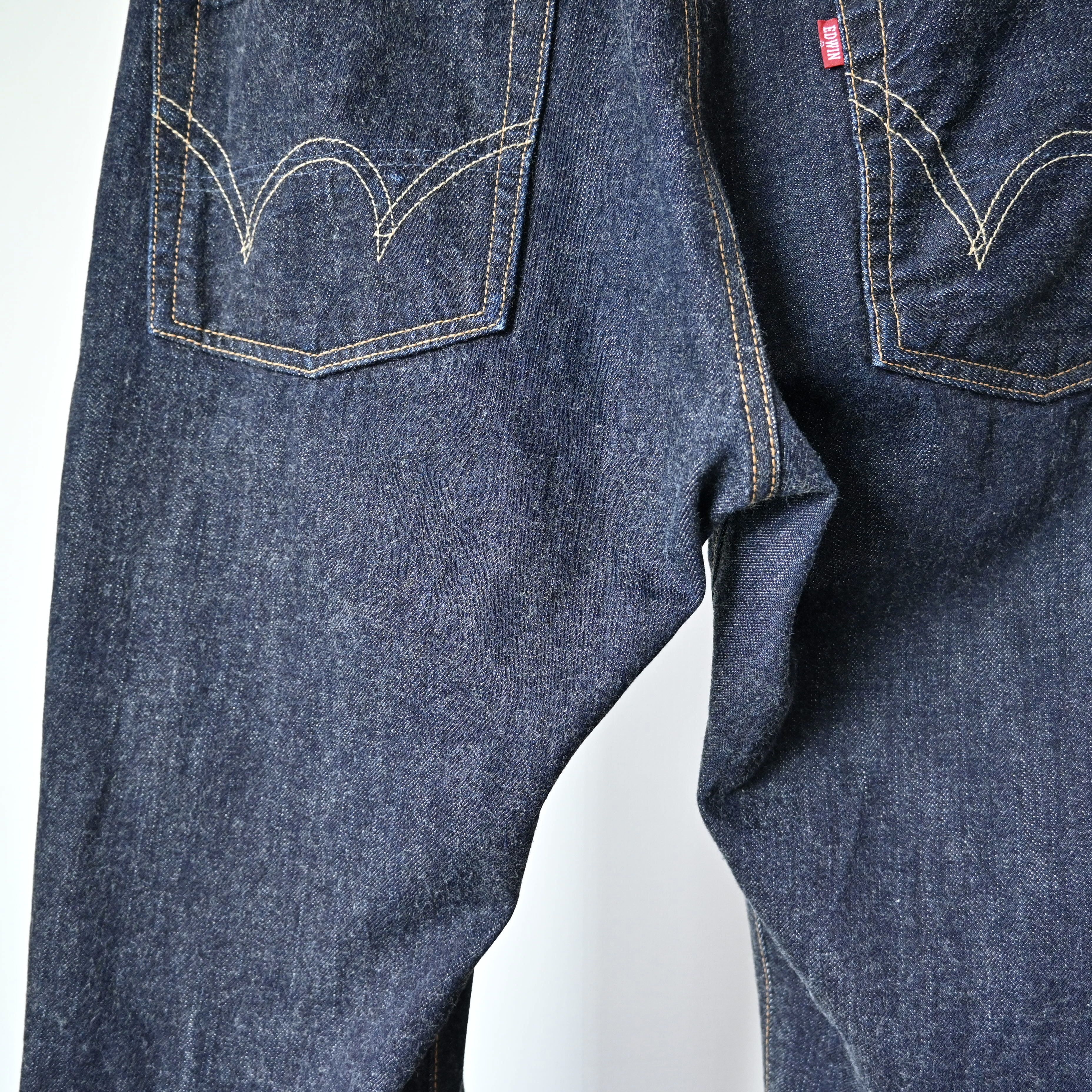 Edwin VTG 2000s EDWIN 505s dark indigo selvedged denim jeans Size US 33 - 4 Thumbnail