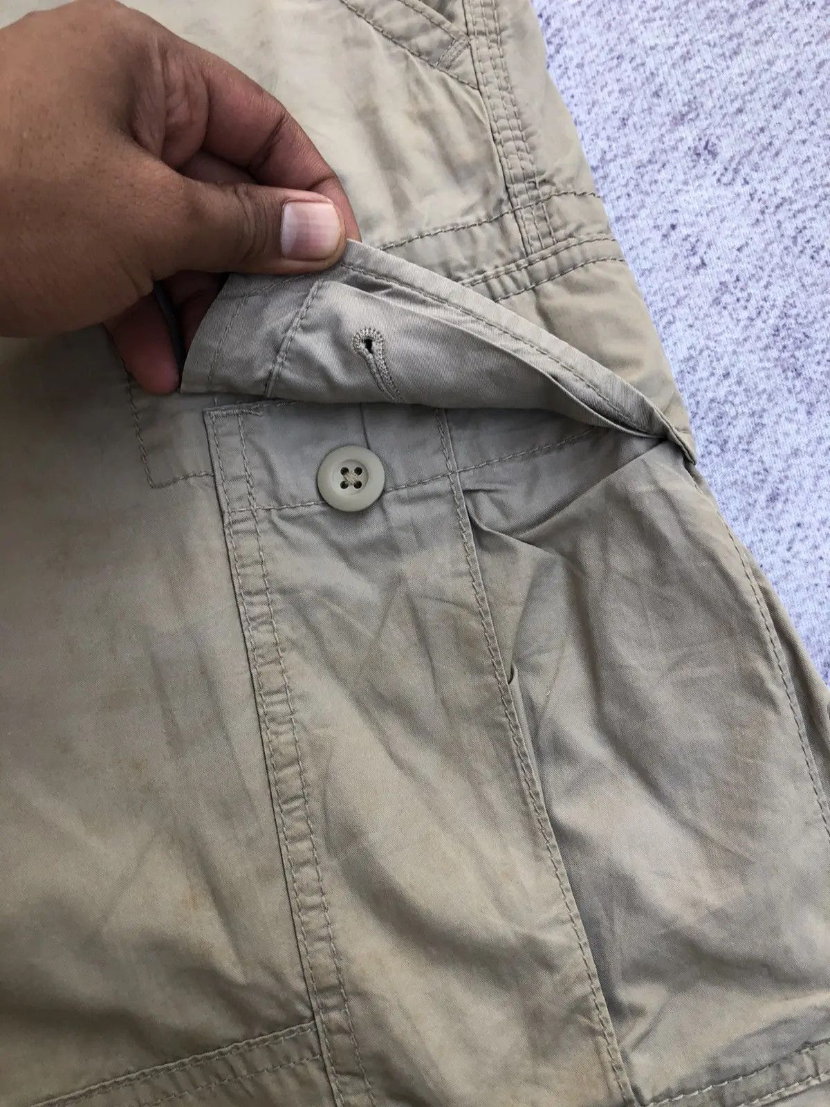 Japanese Brand Faded Cargo Pants Multipocket Tactical Utility W38xL42.5 Size US 33 - 9 Thumbnail