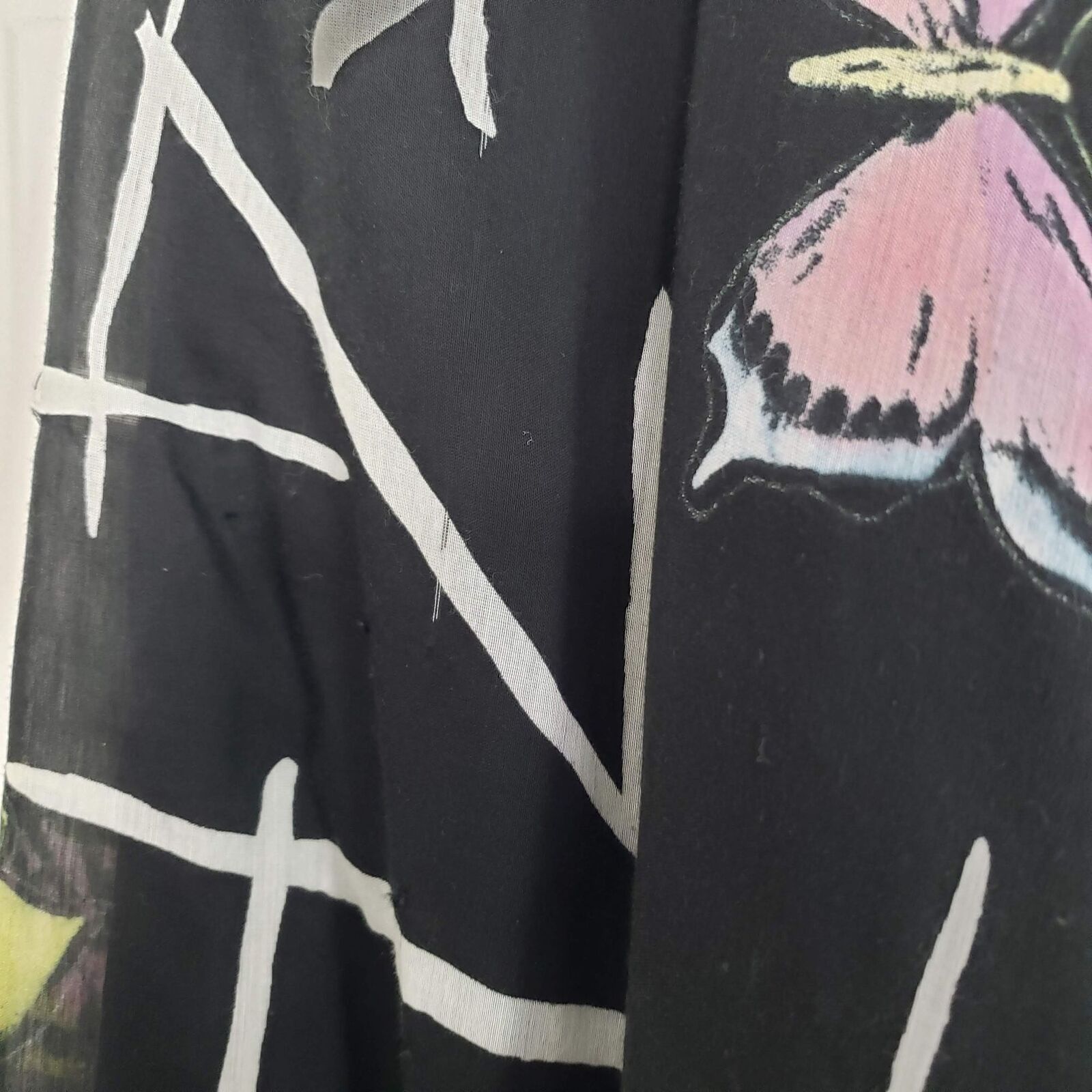 Other Silk Cotton Butterfly Maxi Skirt Womens Waist Size 38 / XL Size 38" / US 16 / IT 52 - 4 Thumbnail