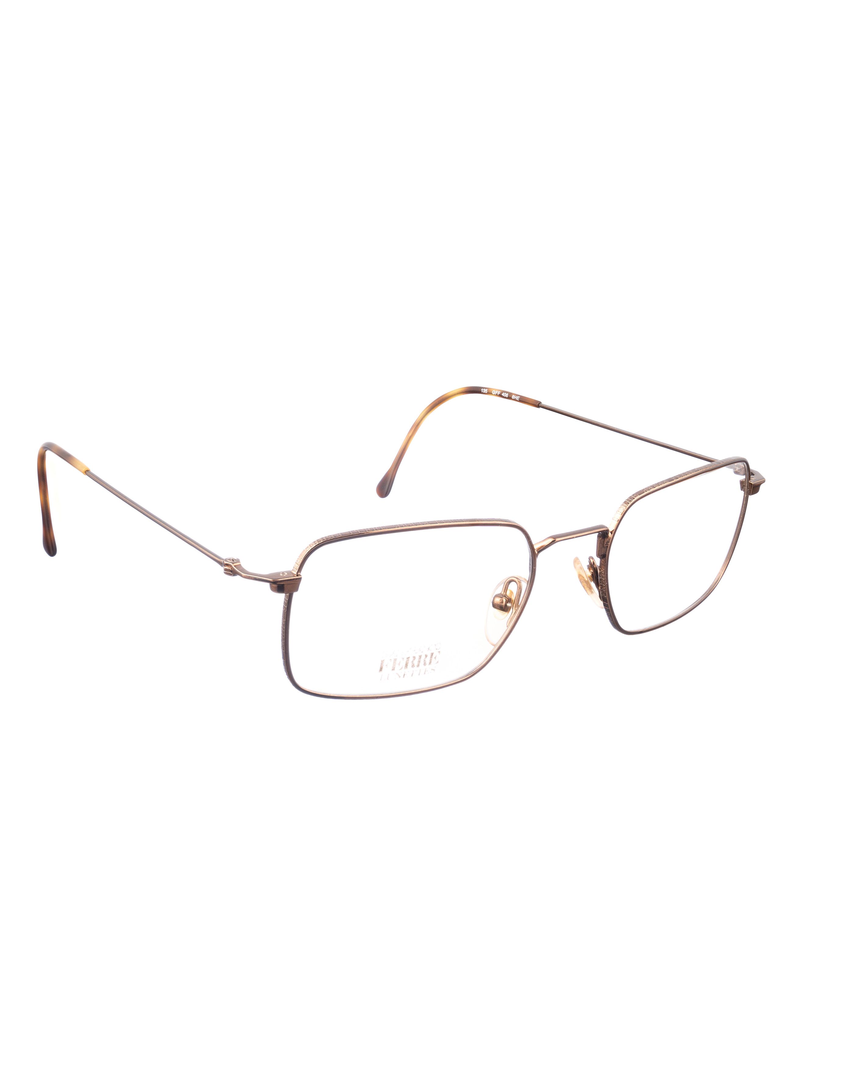 Gianfranco Ferre Gianfranco Ferre 00s Rectangular Metallic Brown Glasses Size ONE SIZE - 2 Thumbnail