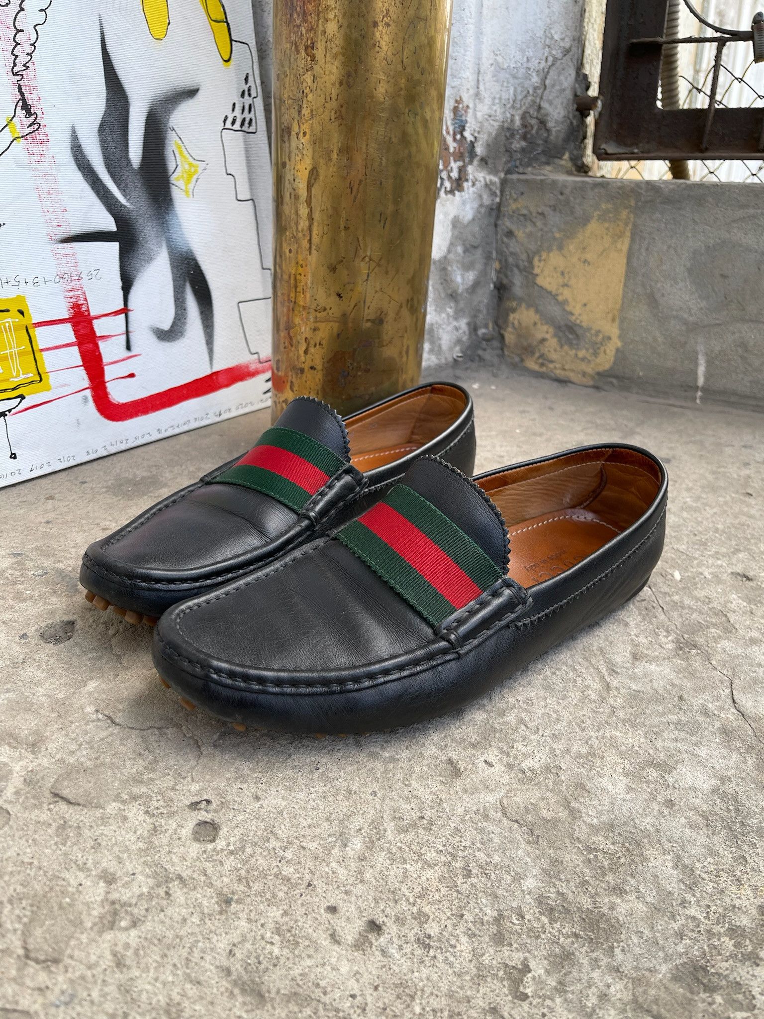 Gucci Gucci Leather Driver / Moccasin Shoes Size US 8 / EU 41 - 8 Thumbnail