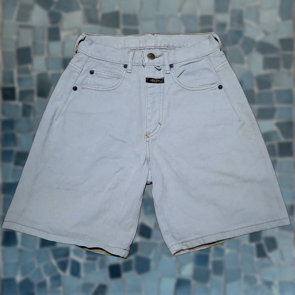 Denime Vintage Marithe Francois Girbaud Women's Denim Shorts 90s High Rise Gray Casual Travel Size 5/6 Size 27" / US 4 / IT 40 - 1 Thumbnail