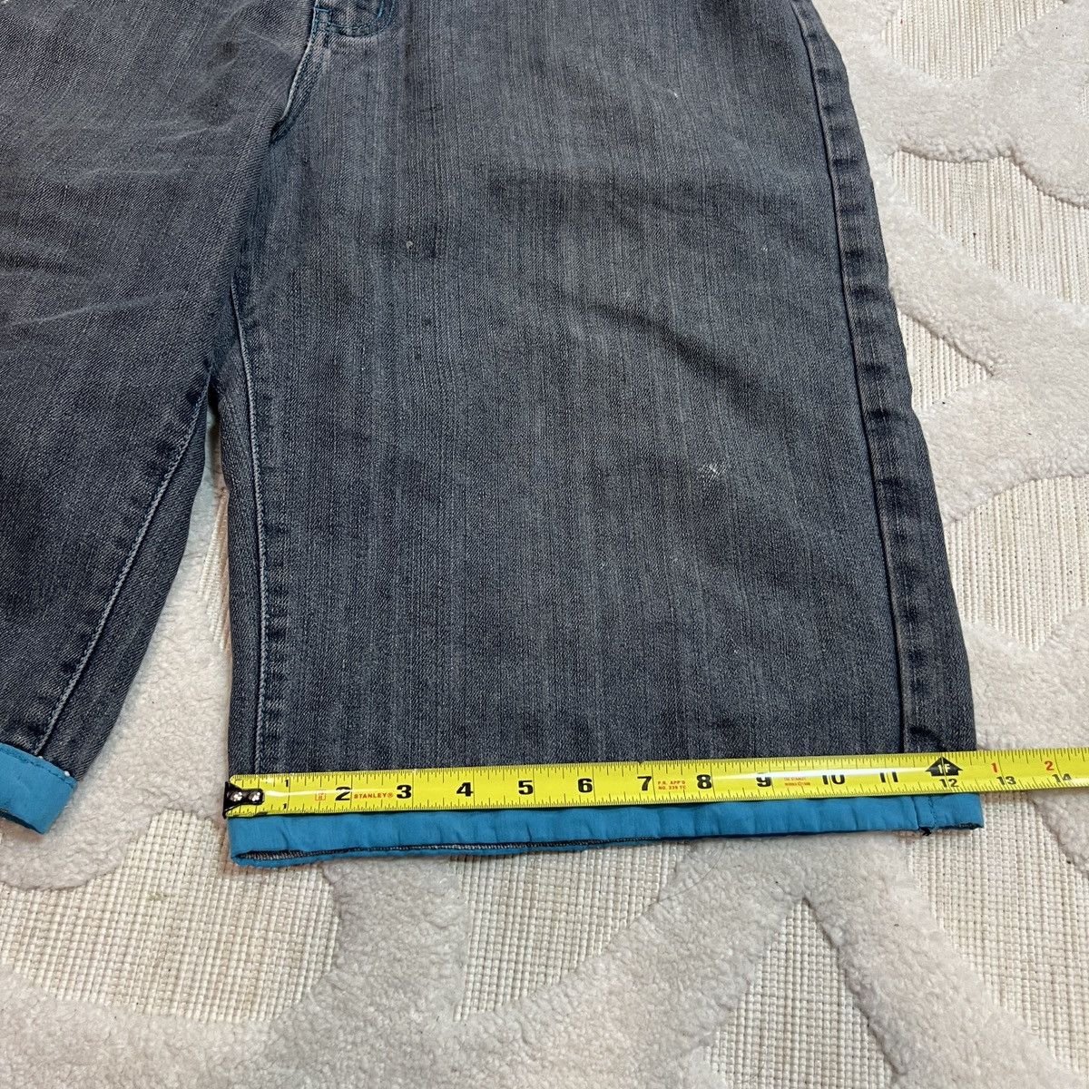 JNCO Crazy Vintage Y2K Red Ape Jean Shorts Hip Hop JNCO Style Size US 38 / EU 54 - 9 Thumbnail