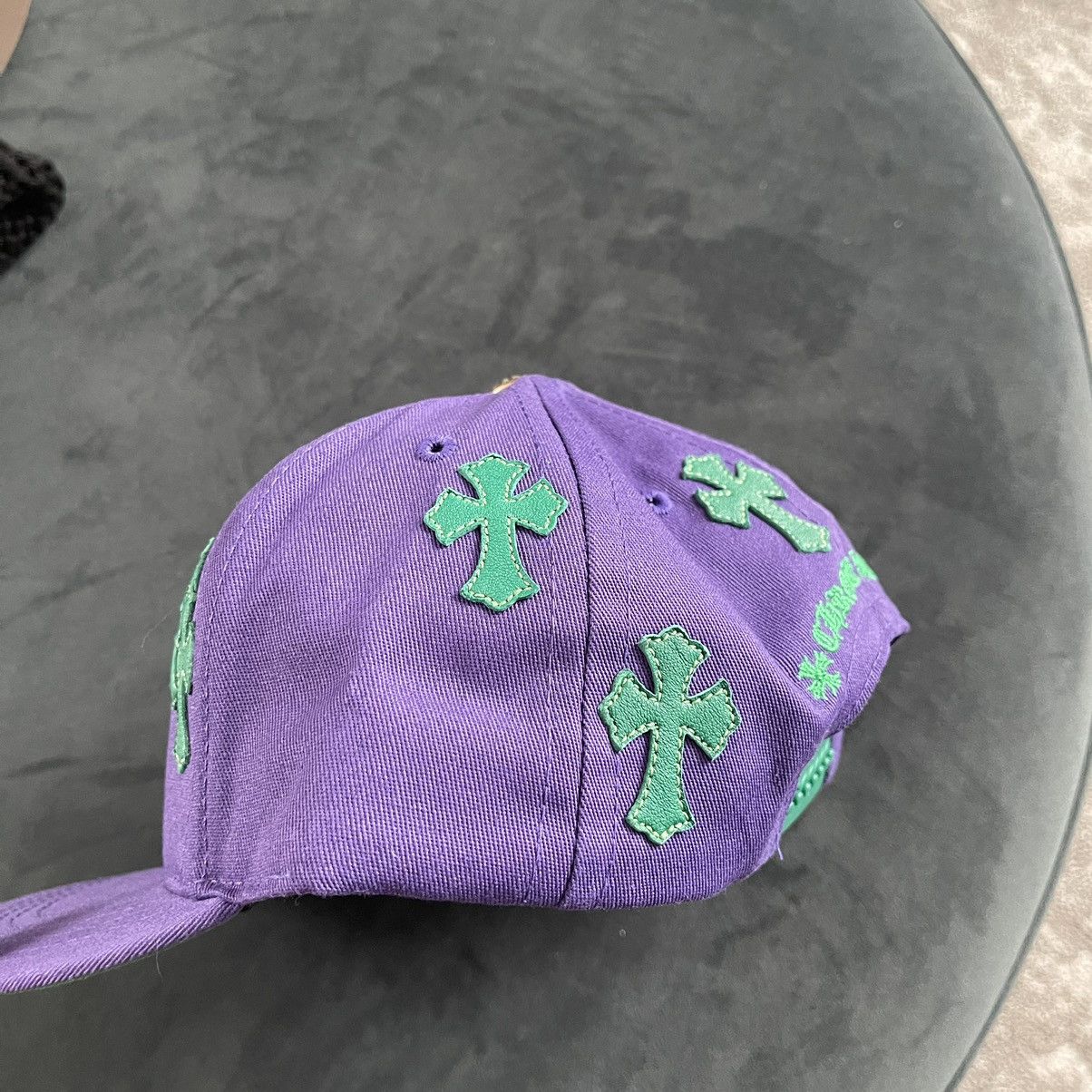 Chrome Hearts Chrome Hearts Cross Patch Hat Purple Art Basel Exclusive Size ONE SIZE - 4 Thumbnail