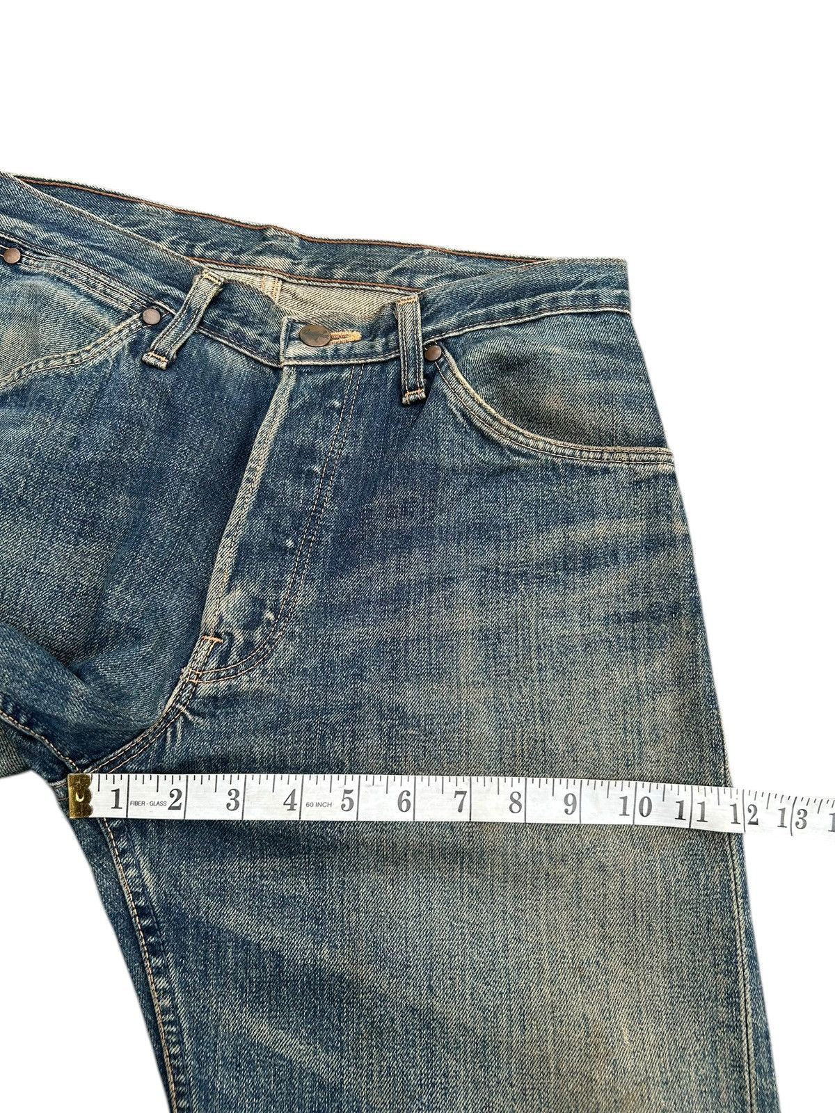 Kapital Vintage Wrangler Blue Bell Selvedge Distressed Denim Jeans Size US 29 - 18 Thumbnail