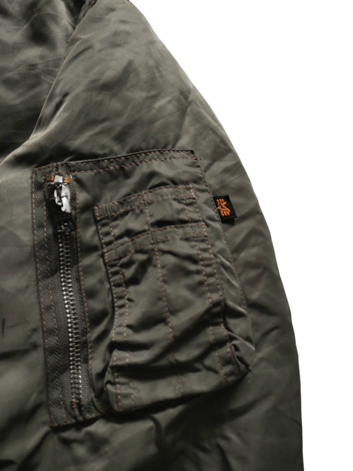 Alpha Industries × Vintage Vintage Alpha Industries MA-1 Flight Jacket Size US L / EU 52-54 / 3 - 2 Thumbnail