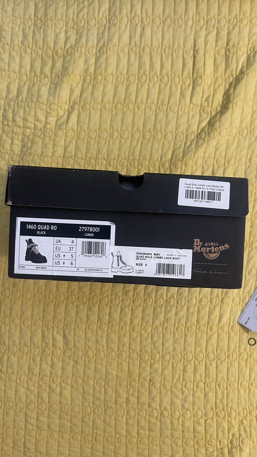 Dr. Martens × Rick Owens Rick Owens x Dr. Martens sz 5 US M sz 6 US W Size US 6 / IT 36 - 5 Thumbnail