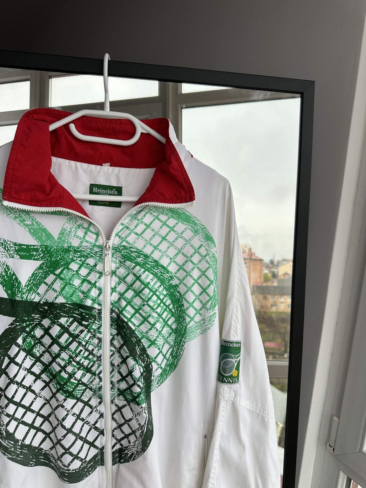 Heineken Vintage Heineken Tennis Windbreaker Limited Jacket 1990s Size US L / EU 52-54 / 3 - 5 Thumbnail