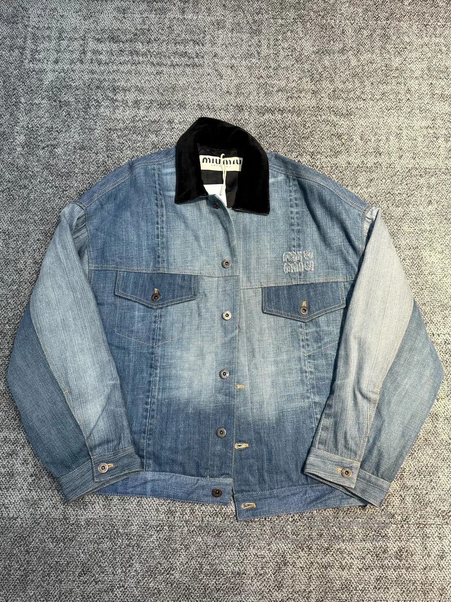 Miu Miu Miu Miu Denim Jacket Size 36. Size XS / US 0-2 / IT 36-38 - 1 Thumbnail