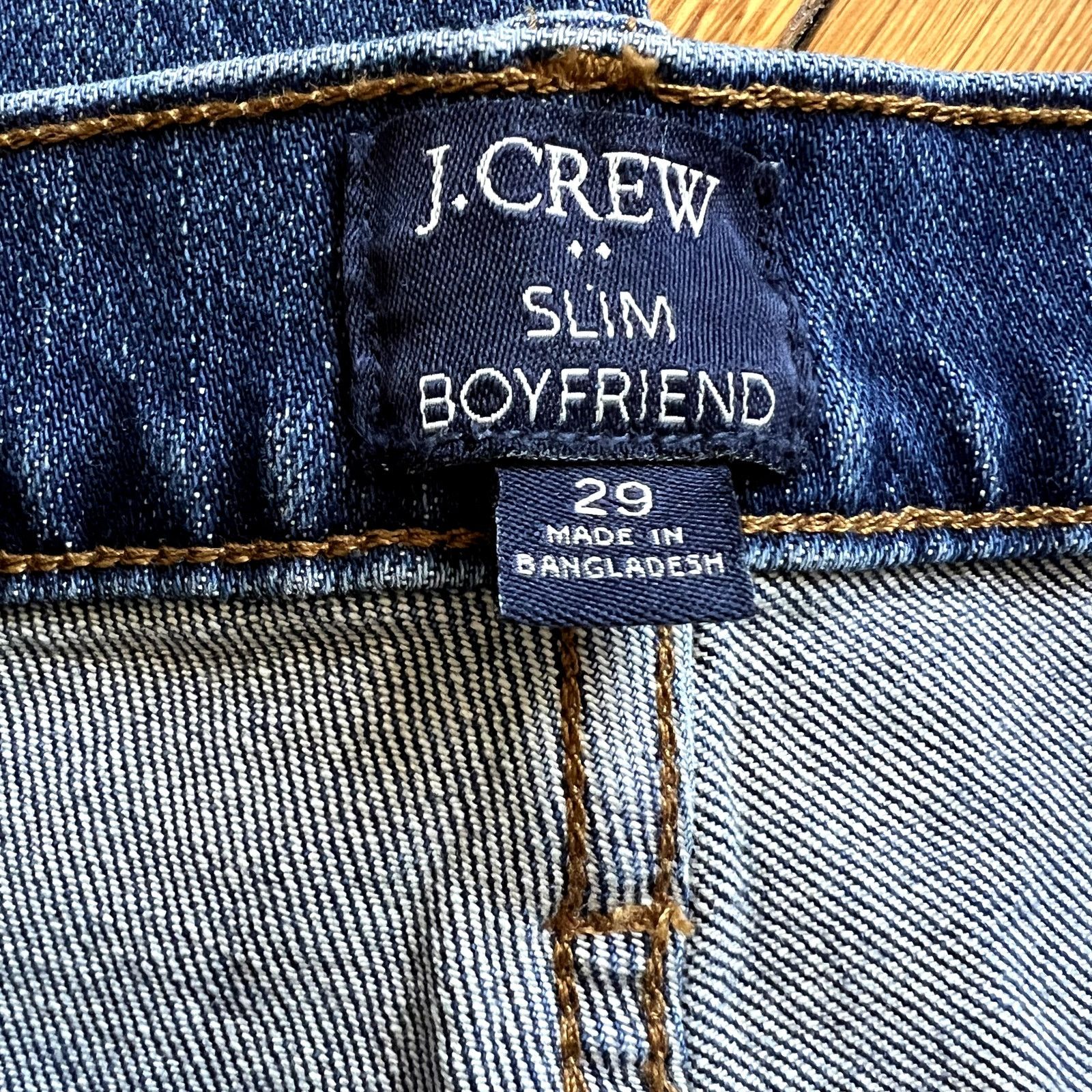 J.Crew j crew slim boyfriend jeans size 29 blue DR Size 29" - 4 Thumbnail