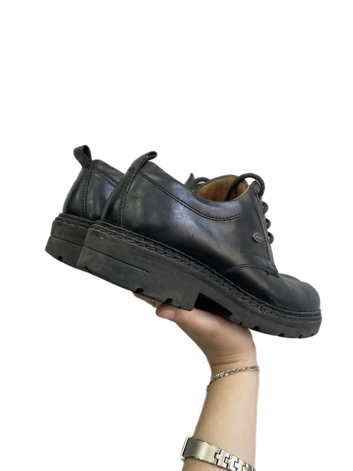 New Rock New Rock style leather shoes platform gothic vintage boots Size US 7.5 / EU 40-41 - 4 Thumbnail