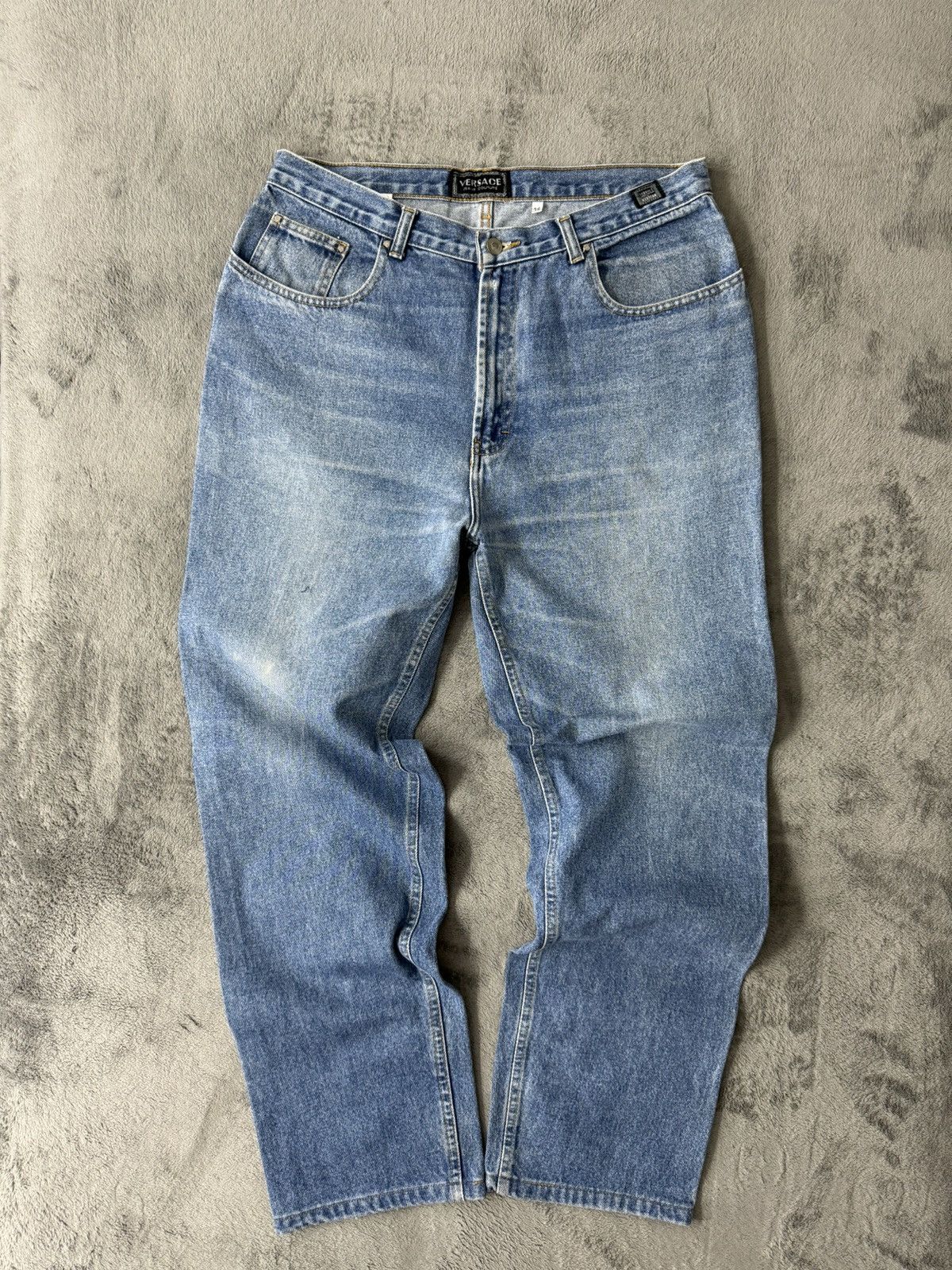 image of Versace Vintage Denim in Blue, Men's (Size 34)