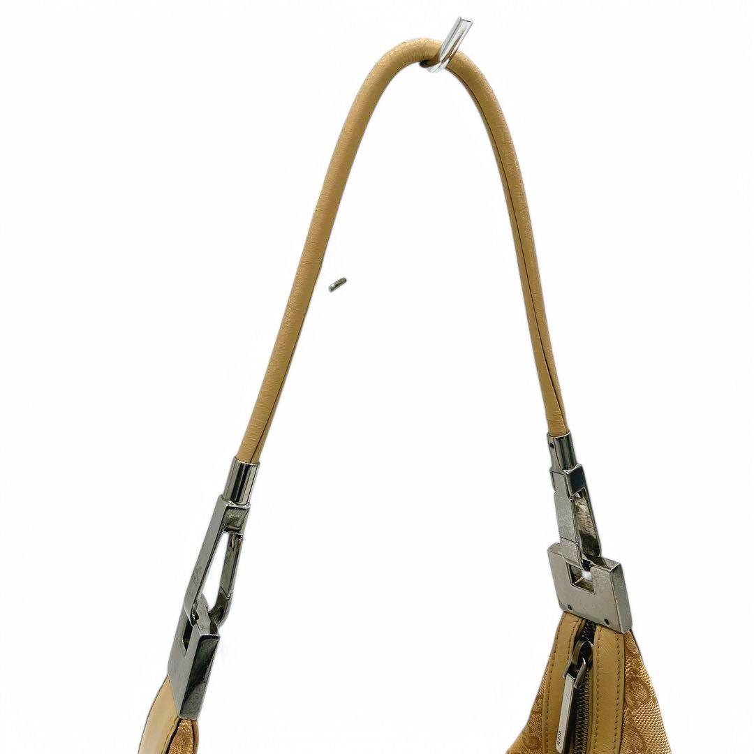 Gucci Gucci - Handbag Beige Leather Shoulder Bag GG Monogram Size ONE SIZE - 4 Thumbnail