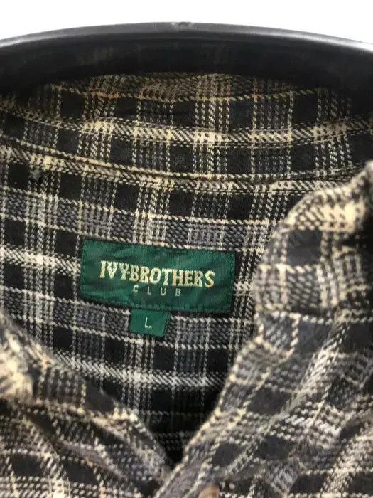 Flannel Vintage Ivy Brothers Club Flannel Shirt 👕 Size US L / EU 52-54 / 3 - 3 Thumbnail