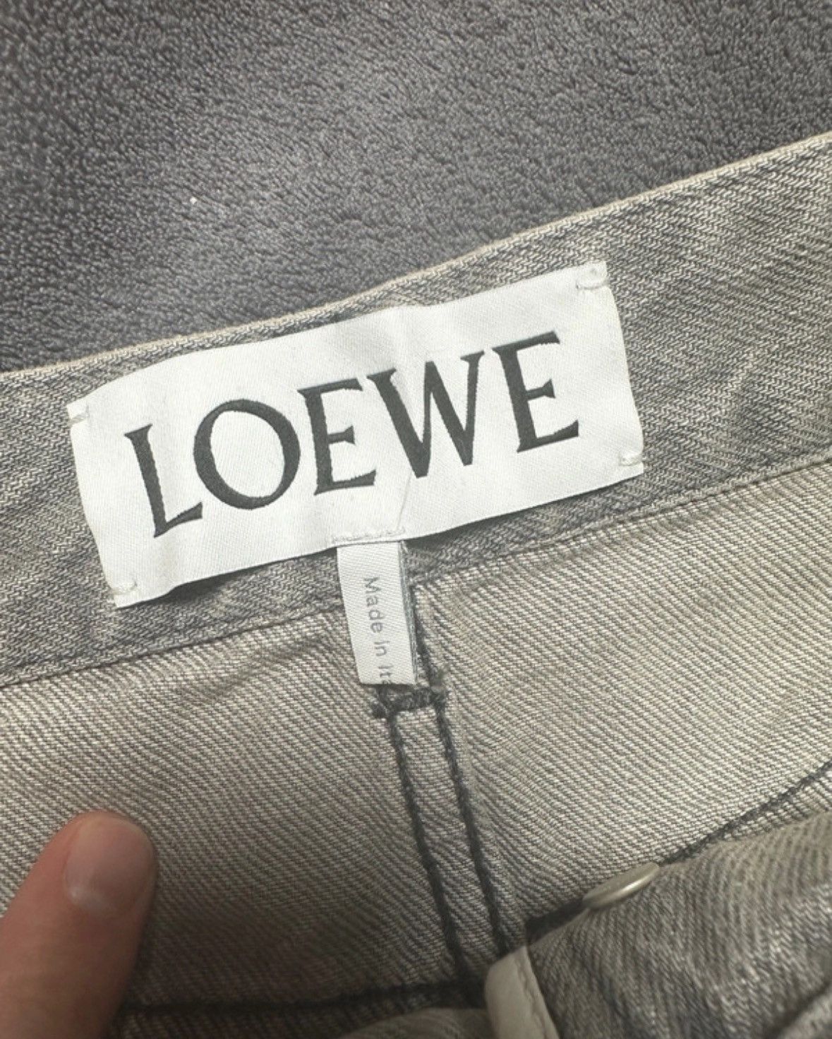 Loewe Loewe SS25 baggy grey denim Sz46 / US30 Size US 30 / EU 46 - 5 Thumbnail