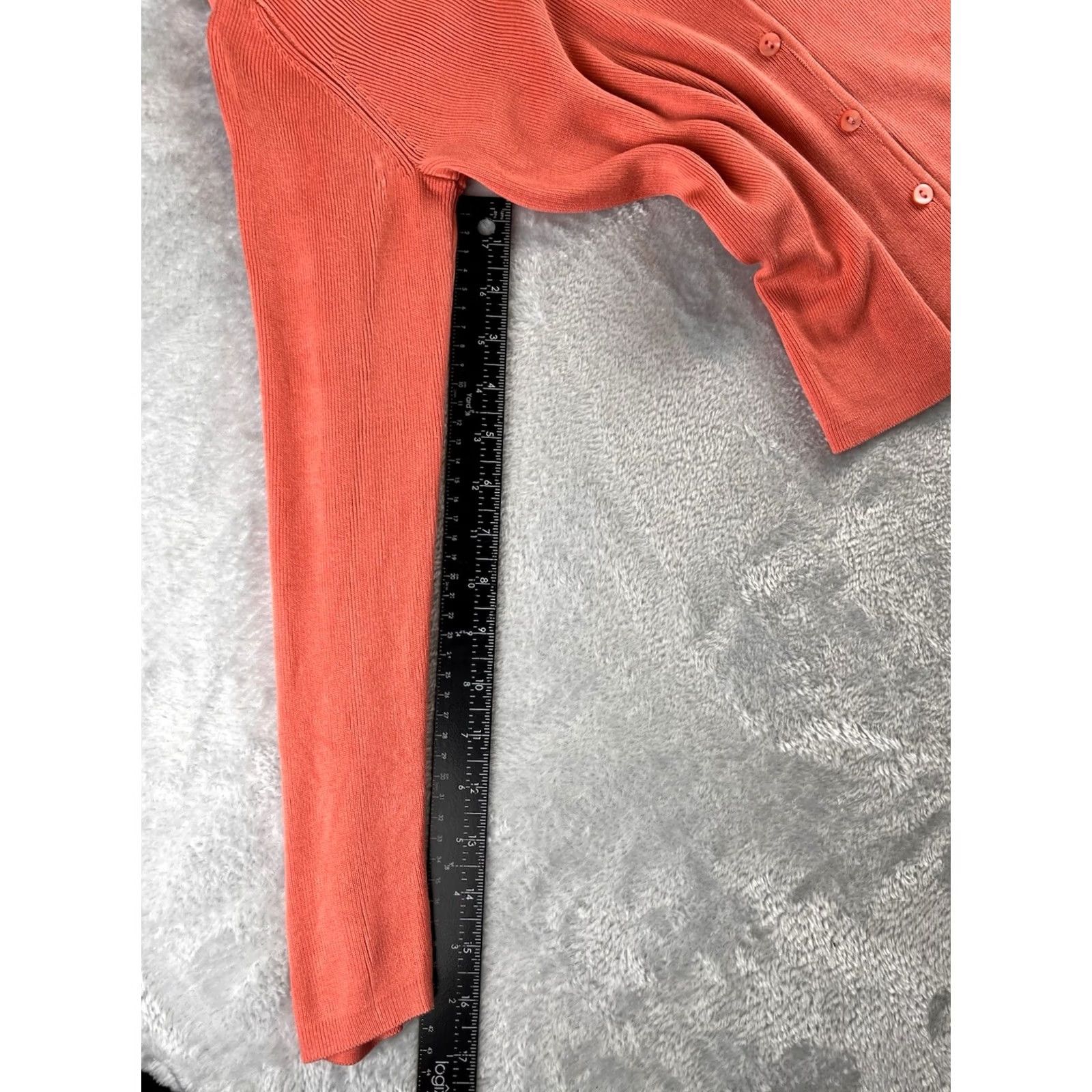 Pendleton Pendleton Cardigan Sweater Womens S Petite Silk V-Neck Coral Preppy Labr Cozy Lightweight Size S / US 4 / IT 40 - 5 Thumbnail