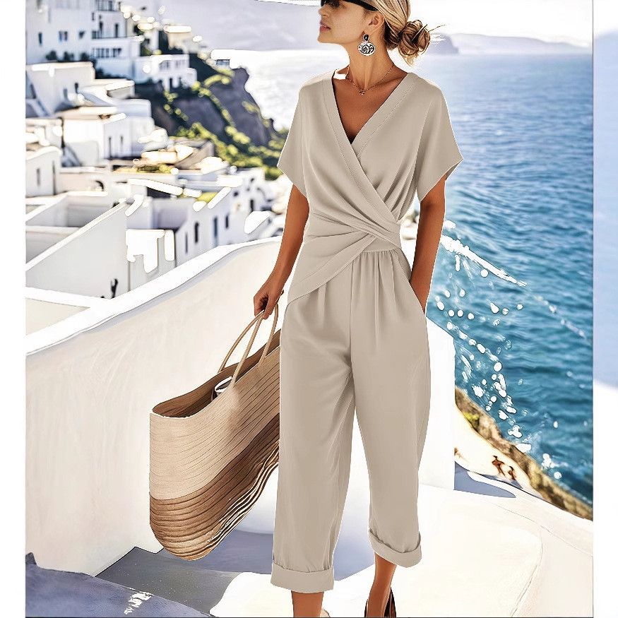 Other Fashion Solid Color Irregular Short Sleeve Suit Size XL / US 12-14 / IT 48-50 - 5 Thumbnail