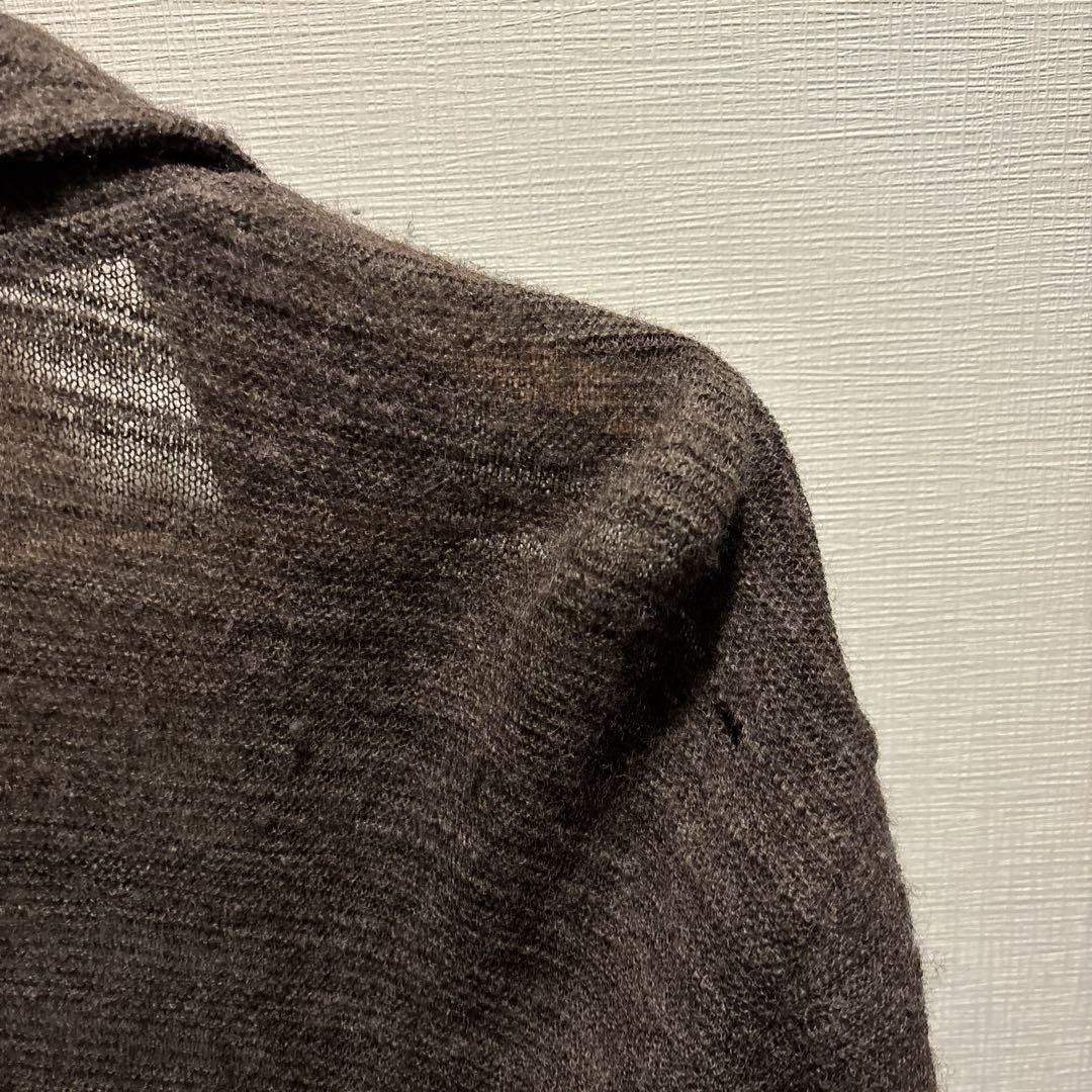 Yohji Yamamoto Yohji Yamamoto PourHomme wool/brown long cardigan Size US L / EU 52-54 / 3 - 5 Thumbnail