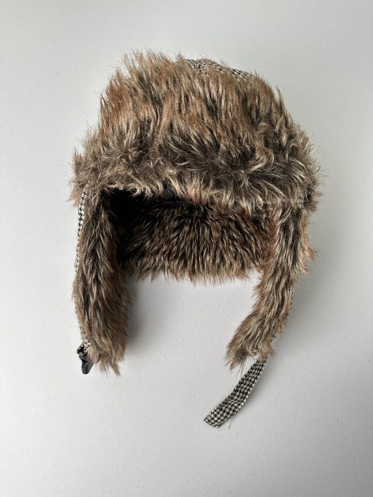 Other Vintage Y2k Ushanka Fur Foux Fuzzy Hat Streetwear Size ONE SIZE - 2 Thumbnail