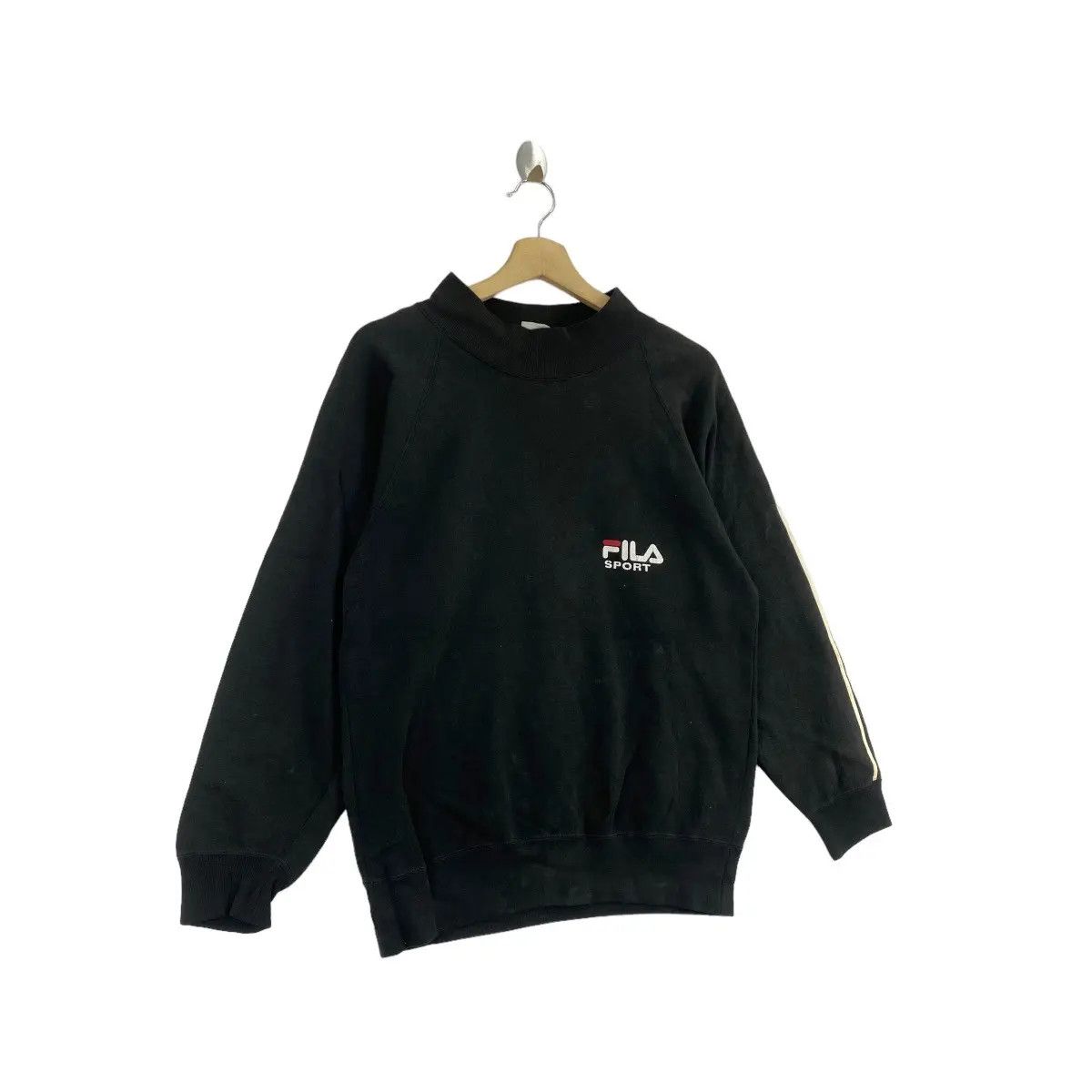 Fila Vintage FILA SPORT ITALIA Do Out Striped Sleeve Sweatshirt Size M / US 6-8 / IT 42-44 - 2 Thumbnail