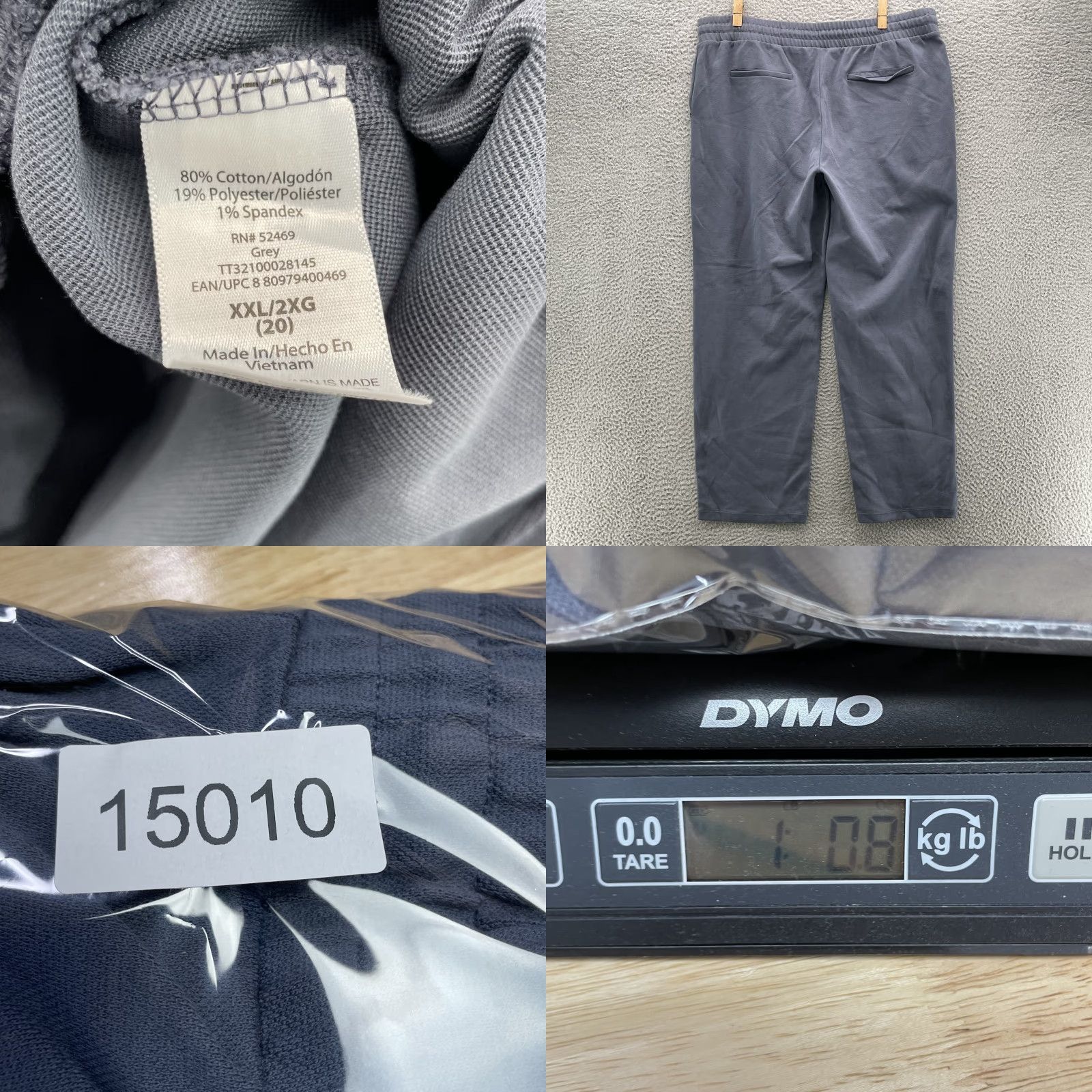 Vintage Time and Tru Jogger Pant Womens 2XL Travel Sweatpants Academia Gym Sports Lounge Shirt Pant Gray 2XL Womens Retro 90s 70s Casual Travel Lounge Womens Size 40" / US 18 - 8 Thumbnail