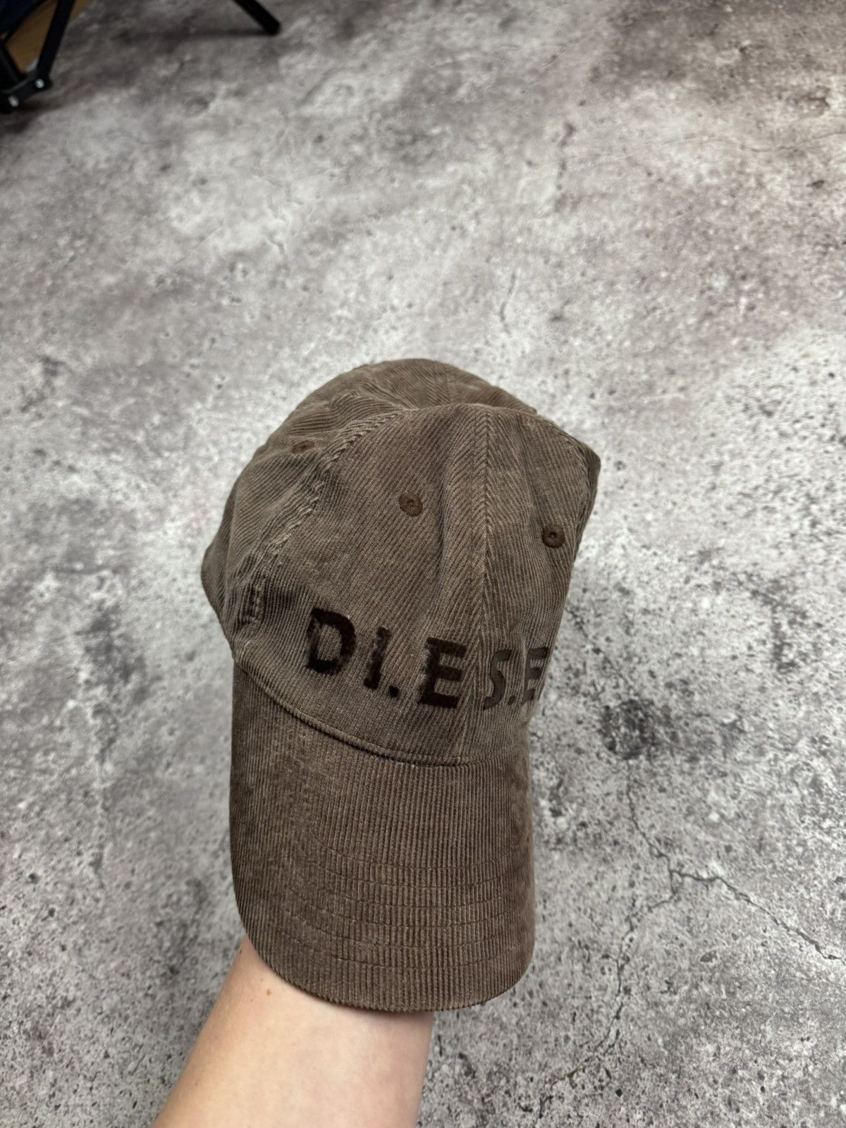 Diesel Rare 90s Brown Diesel Velvet Men's Cap Cordura Y2K Drill Size ONE SIZE - 4 Thumbnail