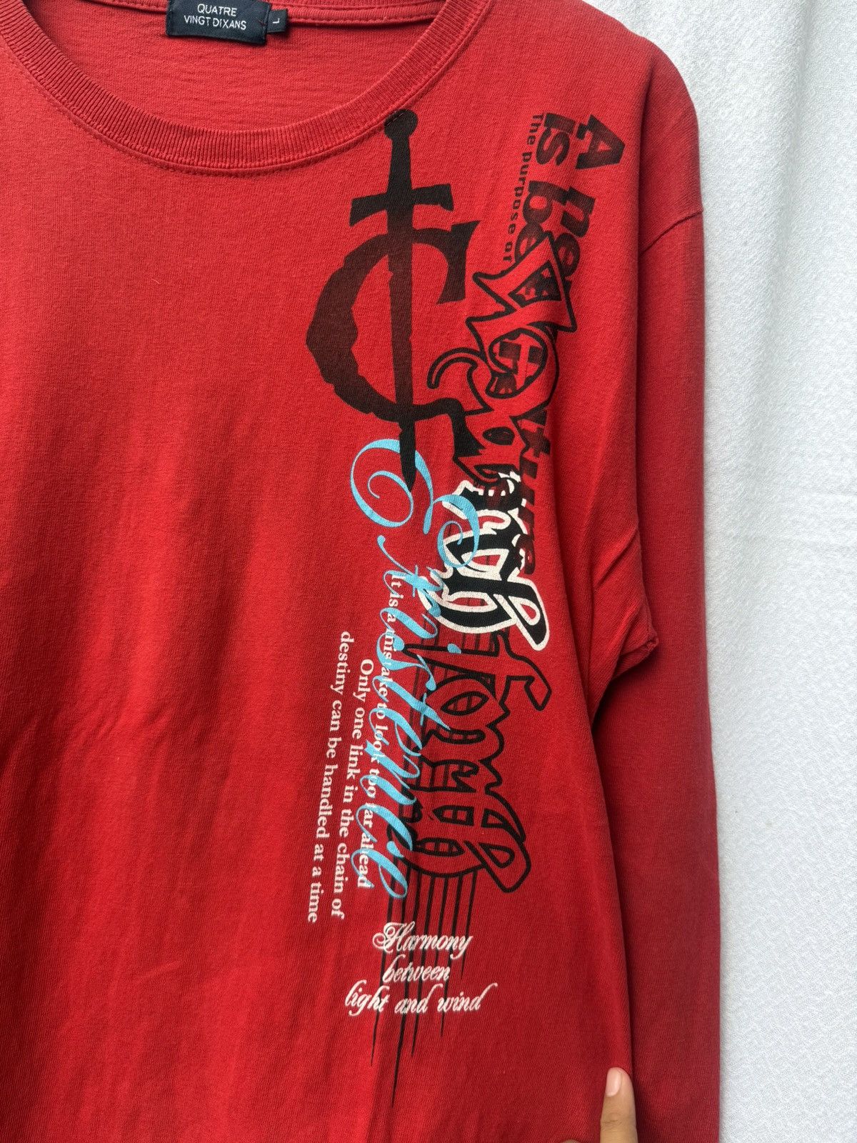 Hysteric Glamour Quatre Vingt Dixans Japanese Style Poem Longsleeve Size US M / EU 48-50 / 2 - 3 Thumbnail