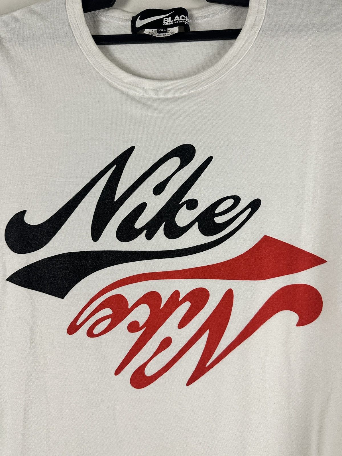 Comme des Garcons × Nike Nike Black Comme Des Garcon Tshirt Size US L / EU 52-54 / 3 - 3 Thumbnail