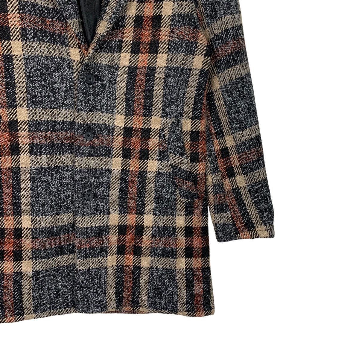 Japanese Brand ROSHELL Tartan Tweed Formal Jacket Blazer #2482-C111 Size L / US 10 / IT 46 - 4 Thumbnail