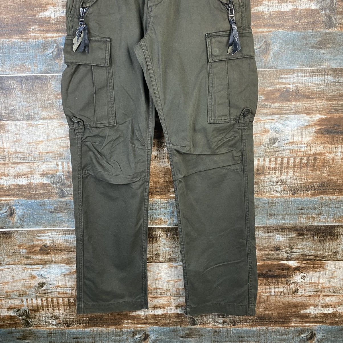 Japanese Brand DL Baldia Green Cargo Utility Multipocket Pants #C1259 Size US 29 - 3 Thumbnail