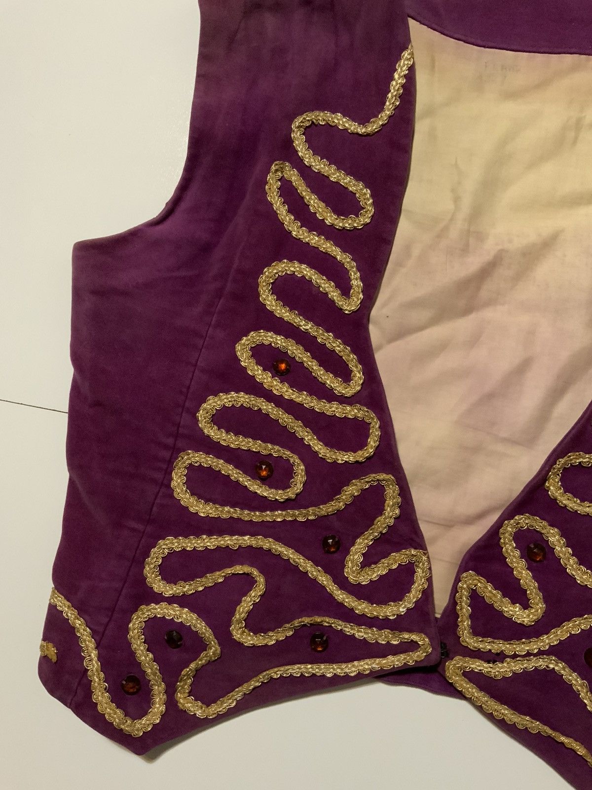 Vintage Marching Band Steampunk Purple Haze Velvet Hendrix Vest Size US M / EU 48-50 / 2 - 6 Thumbnail