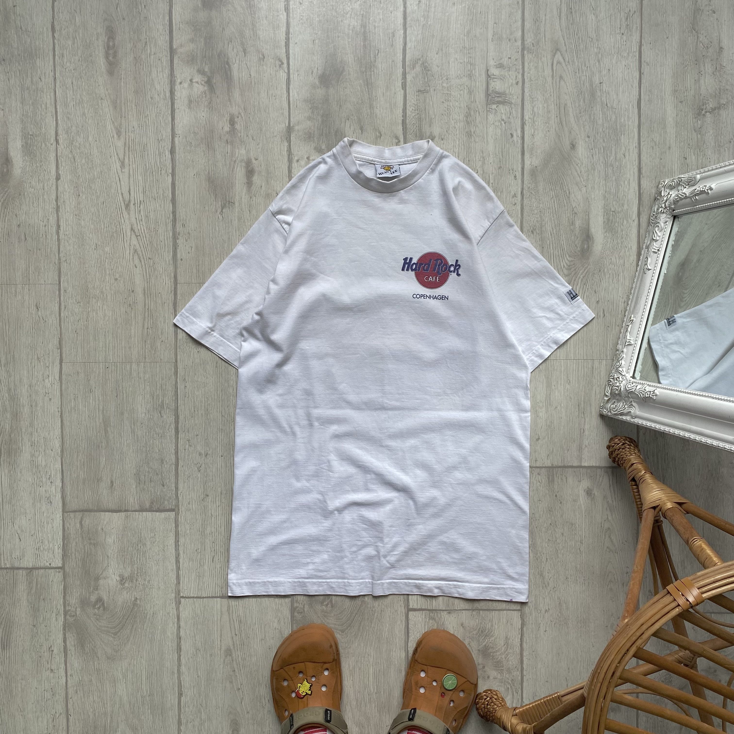 Hard Rock Cafe 🇩🇰 Vintage 90s Hard rock cafe Heavy tee Denmark Viking Size US M / EU 48-50 / 2 - 2 Thumbnail