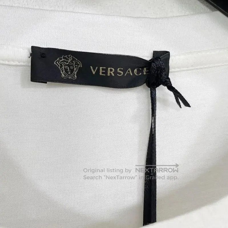 Versace Versace White Cotton Short Sleeve T-Shirt . Size US L / EU 52-54 / 3 - 4 Thumbnail