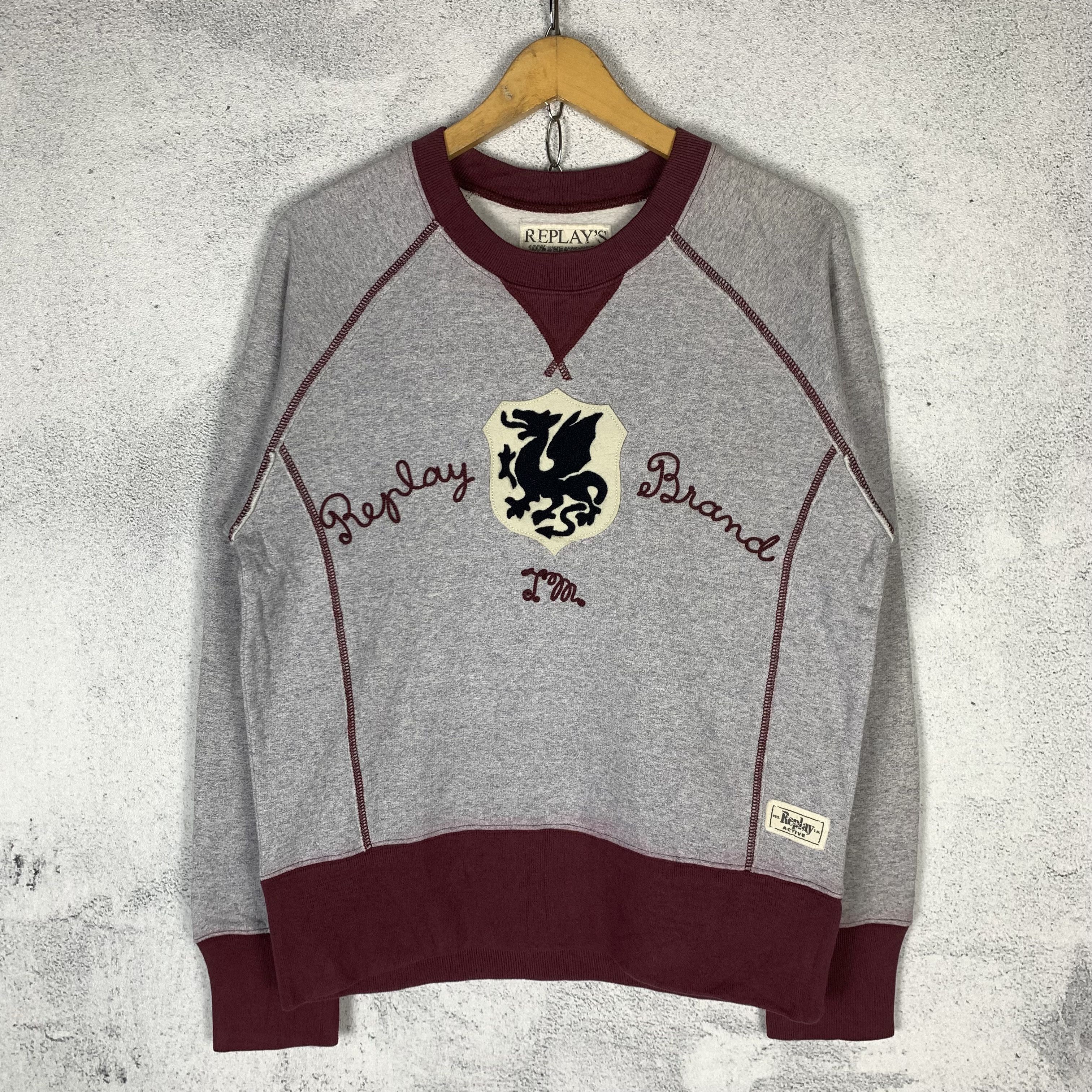 Replay Replay's Sweatshirt Crewneck Loopwheeled Size US S / EU 44-46 / 1 - 1 Thumbnail