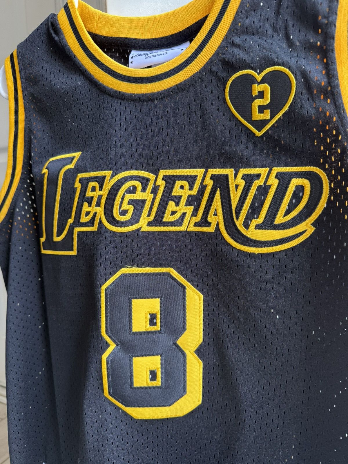 Kobe Bryant Legend Basketball Jersey (Black/Gold)