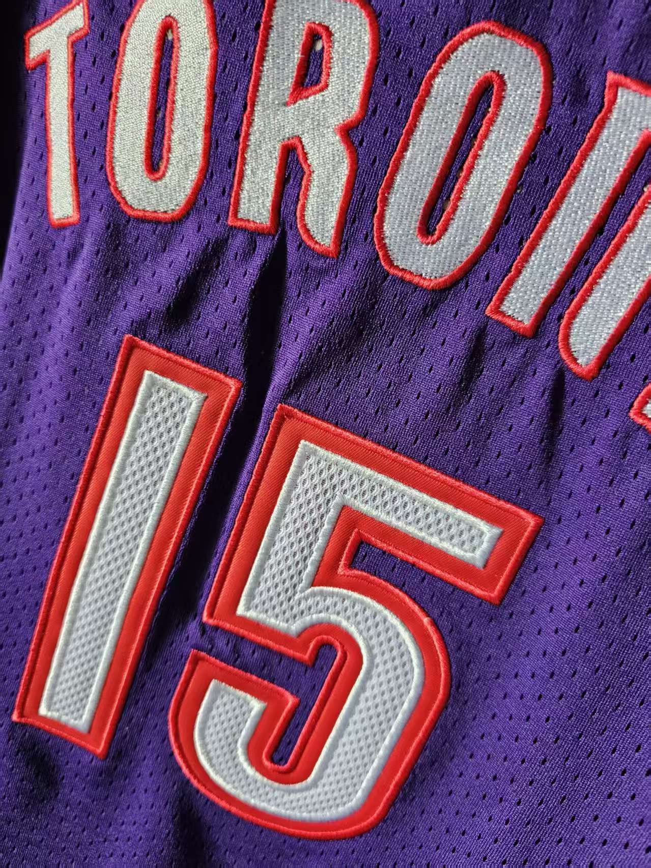 Vince Carter Jersey Toronto Raptors 15 Double Stitched